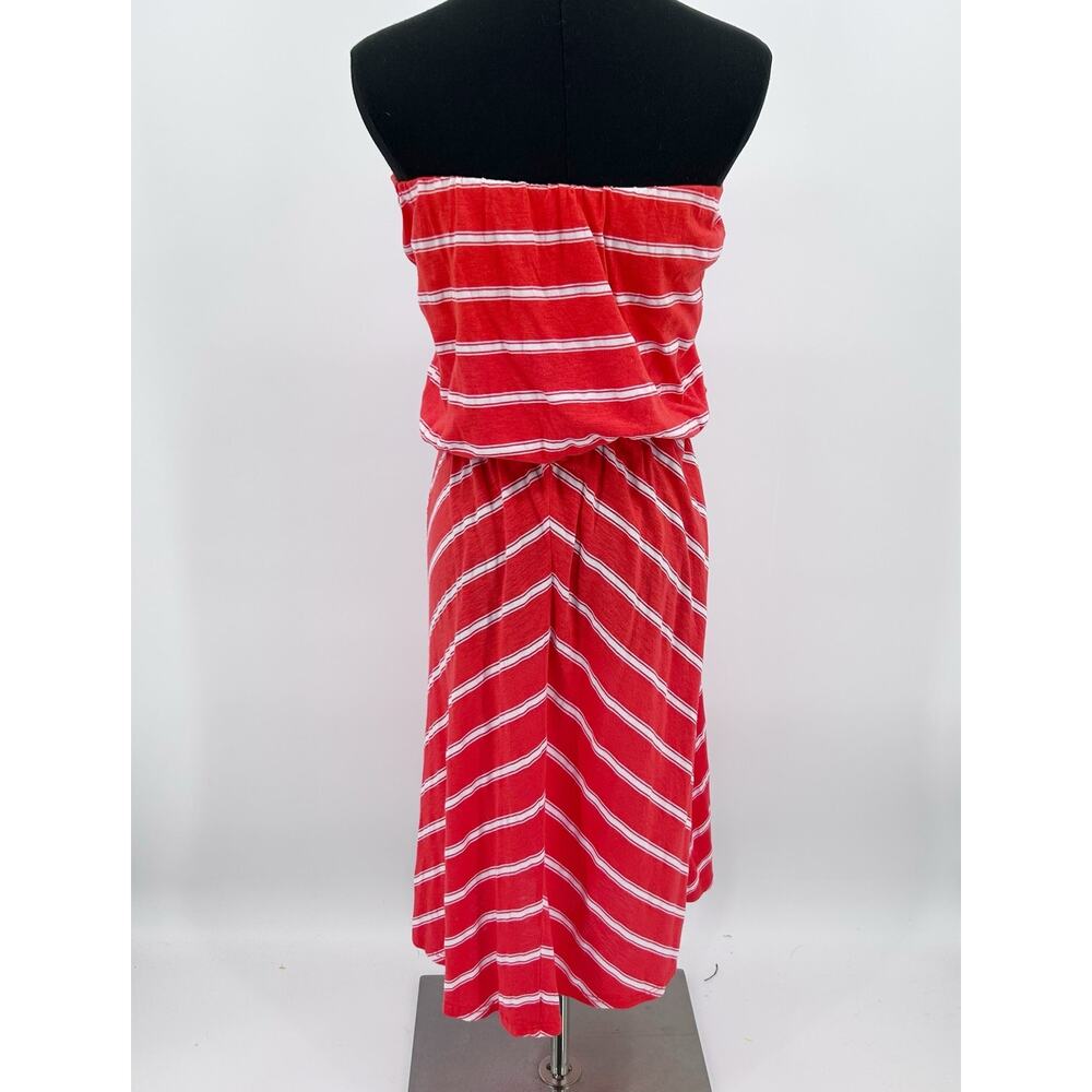 Michael Stars Strapless Dress One Size Red White Stripe Convertible One Size - Picture 9 of 11